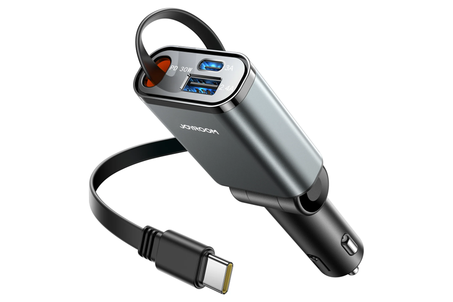 Joyroom 45W 3-in-1 Car Charger | Dark Grey