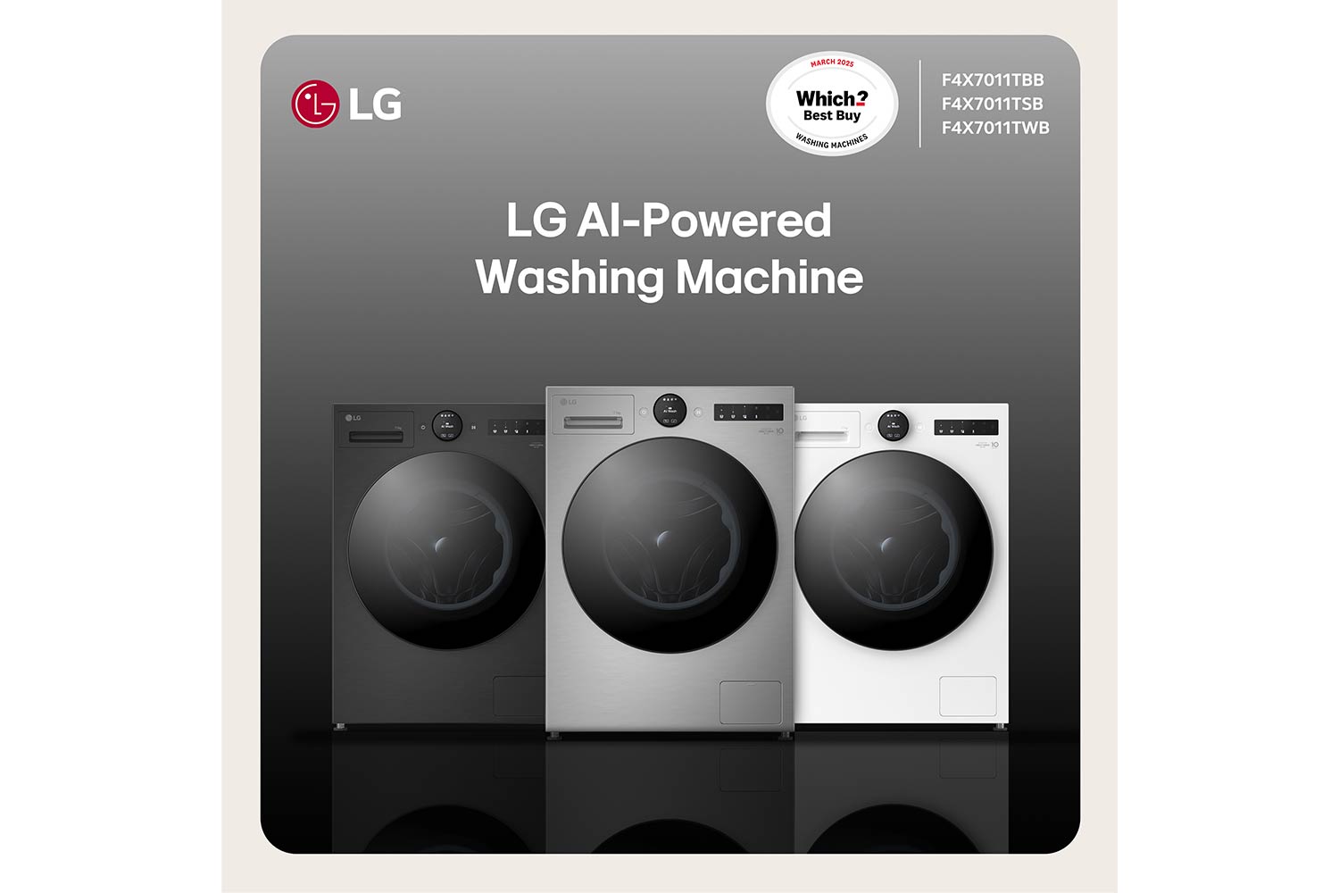 LG 11kg Freestanding Washing Machine | F4X7011TBB