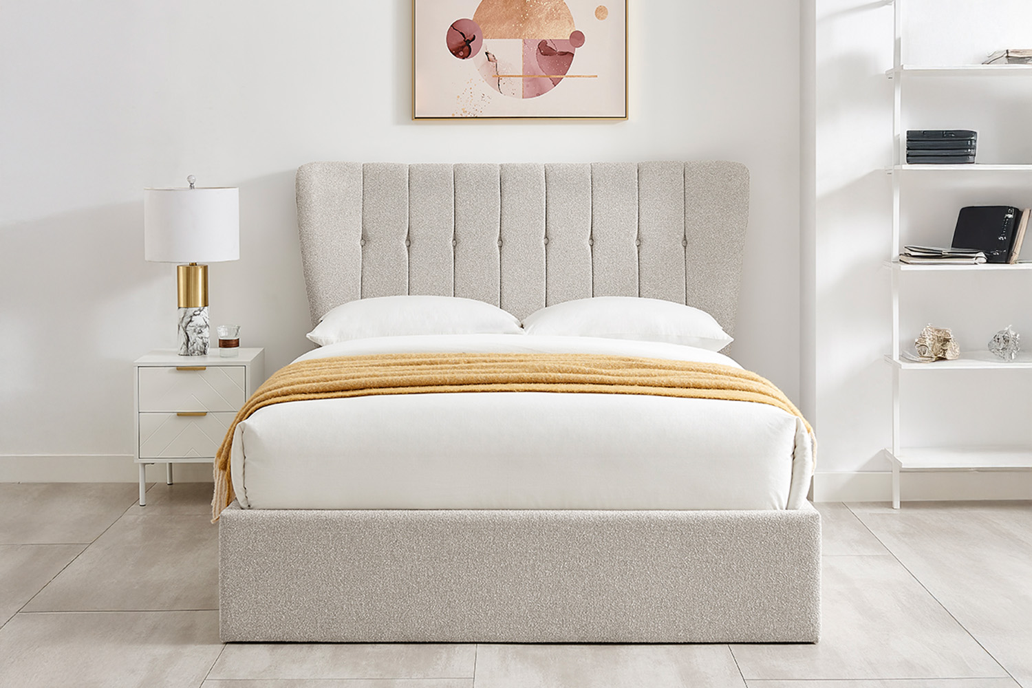 Mia Ottoman Bed Frame | Super King | 6ft | Mink