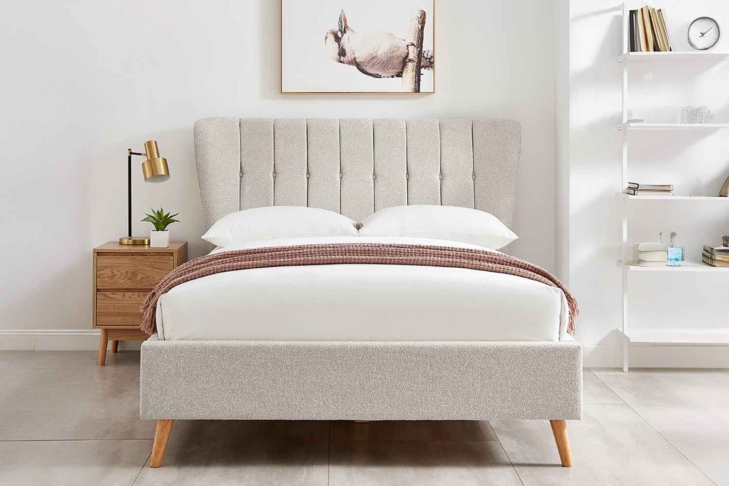 Mia Bed Frame | King | 5ft | Mink