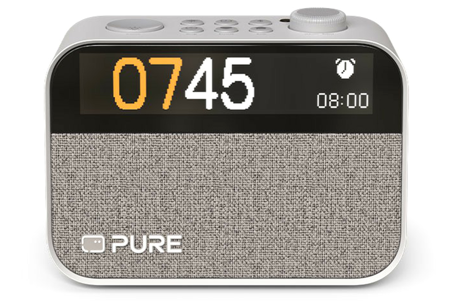 Pure Moment Alarm Clock Radio with Bluetooth | White