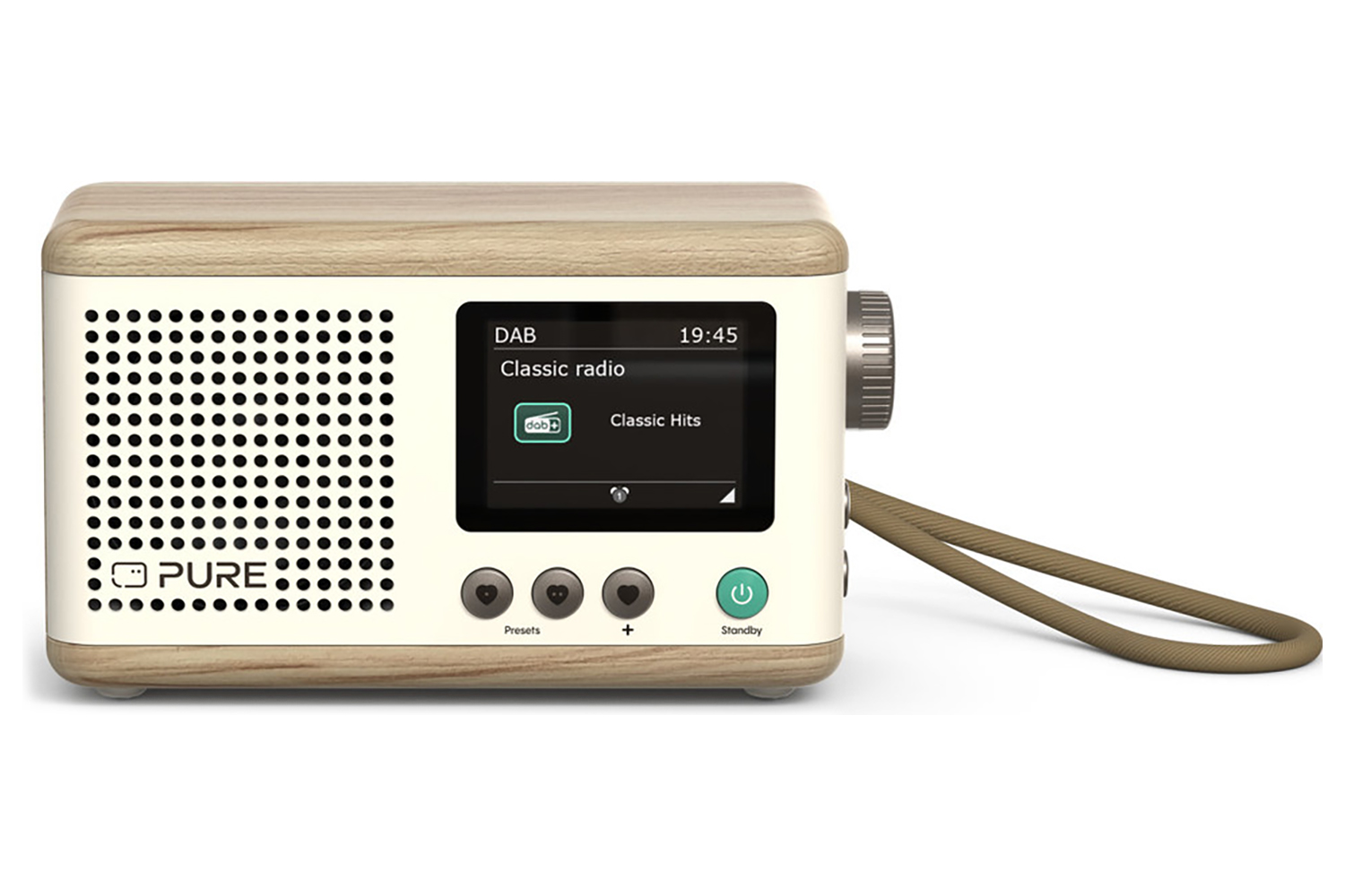 Pure Classic Mini Digital Radio | White/Oak