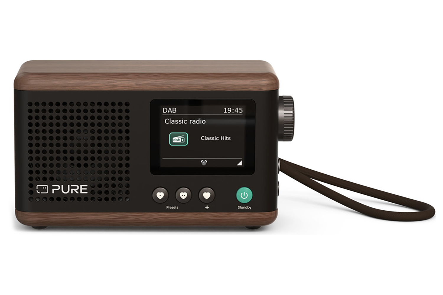 Pure Classic Mini Digital Radio | Black/Walnut