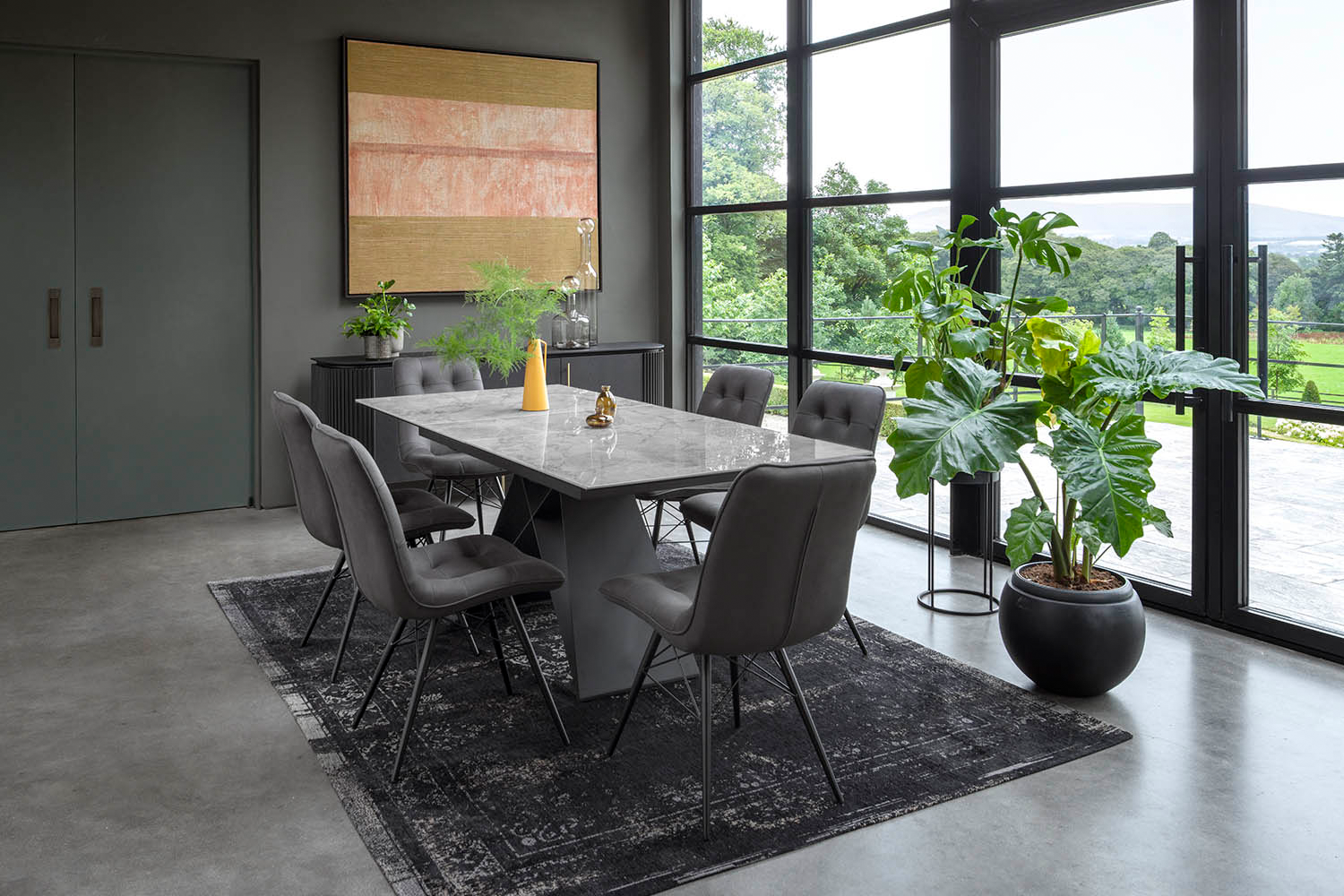 Massimo Rectangular Extending Dining Table | 160 - 200 Cm | Grey