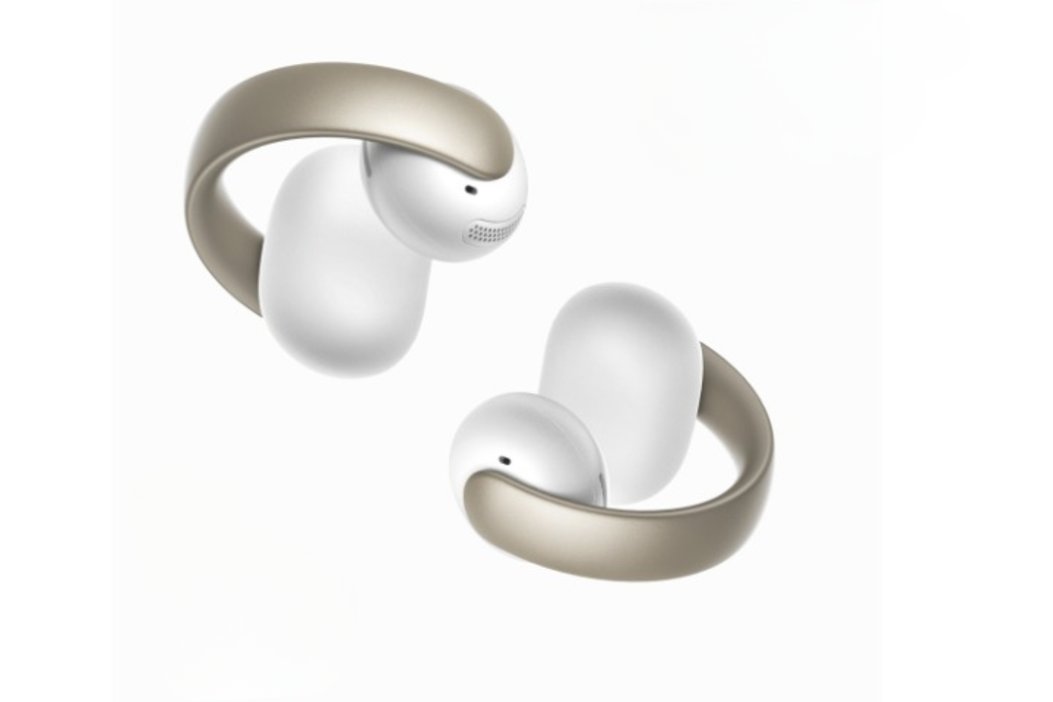 Soundcore AeroClip Open-Ear Earbuds with Adaptive Comfort | White