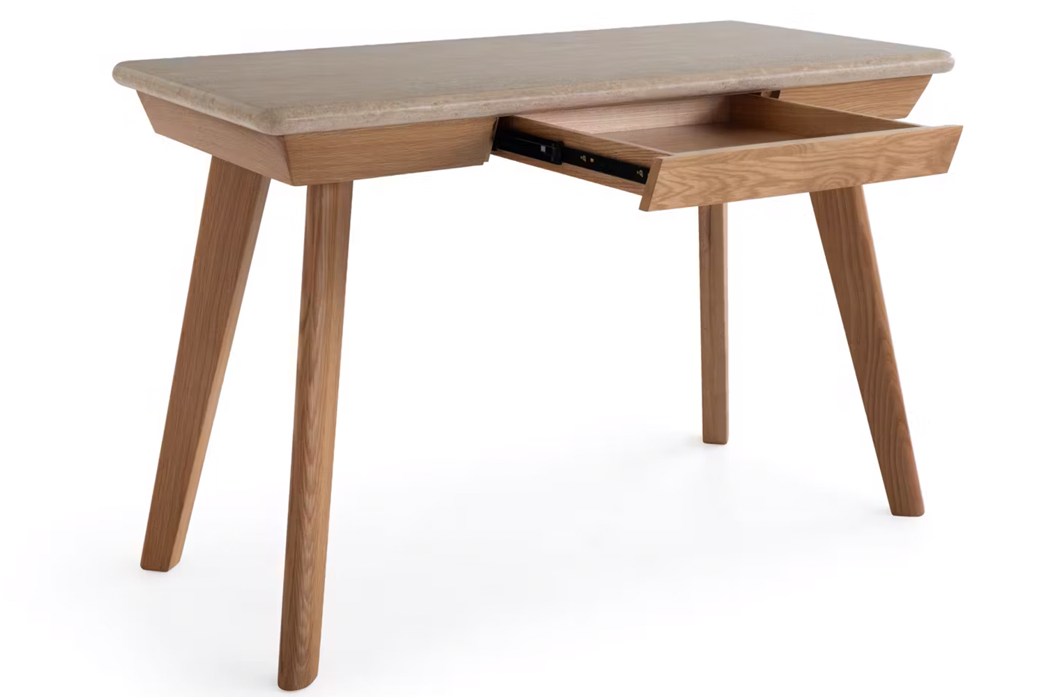 Ellie Travertine Desk | Oak