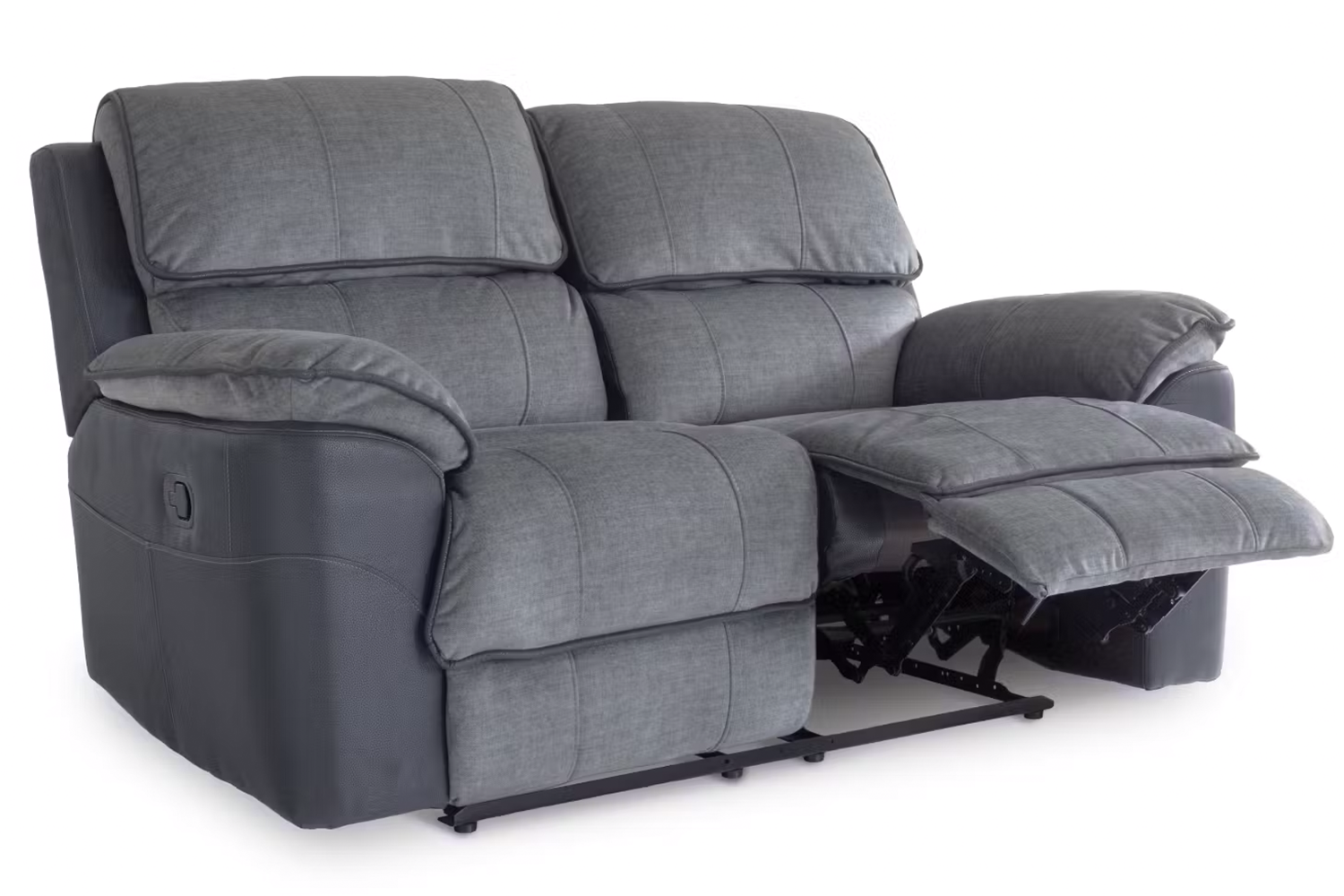 Potts 2 Seater Sofa | Manual Recliner | Grey