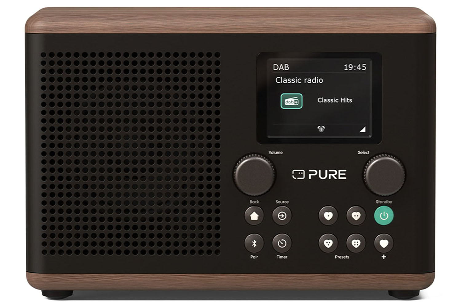 Pure Classic H4 Digital Radio | Black/Walnut