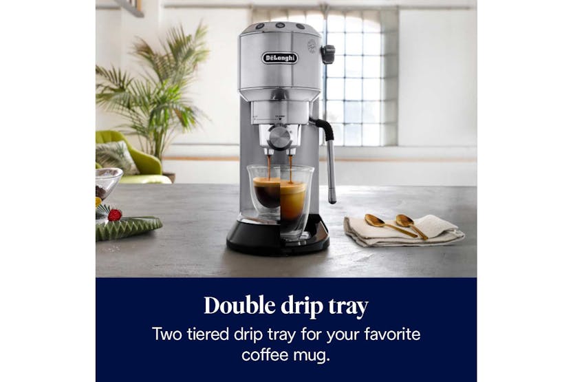 ماكينة صنع القهوة ديلونجي ديديكا آرتي اسبريسو | EC885.M | الفولاذ المقاوم للصدأ De'Longhi Dedica Arte Espresso Coffee Machine | EC885.M | Stainless Steel