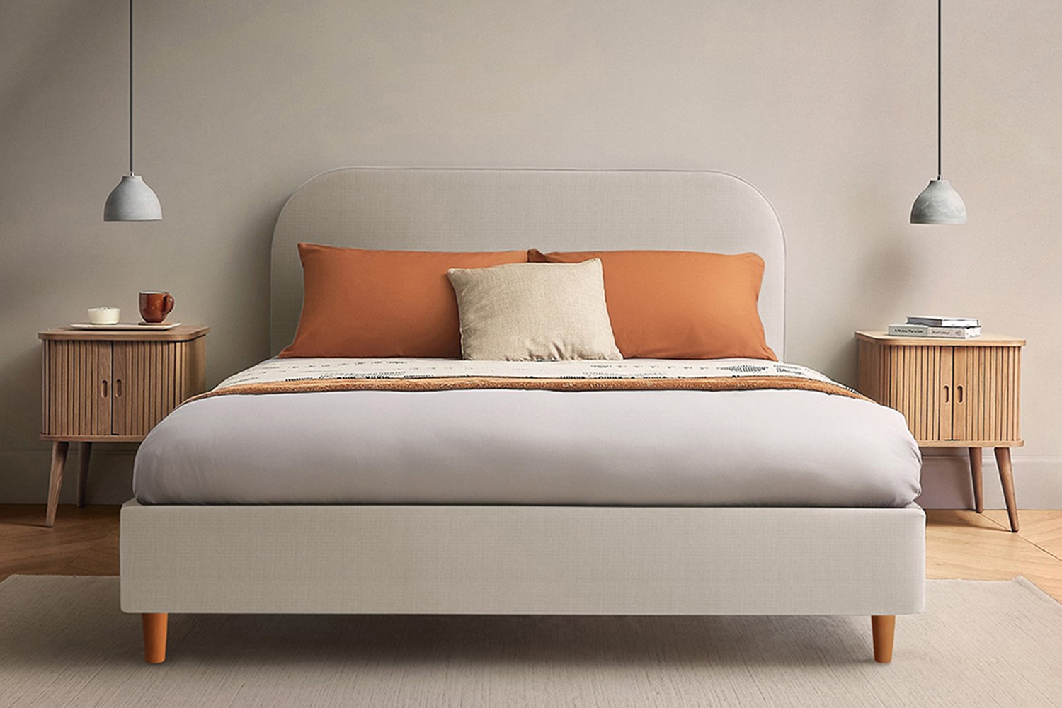 Silentnight | Fara Bed Frame with Beech Leg | Double | 4ft6 | Colour Options