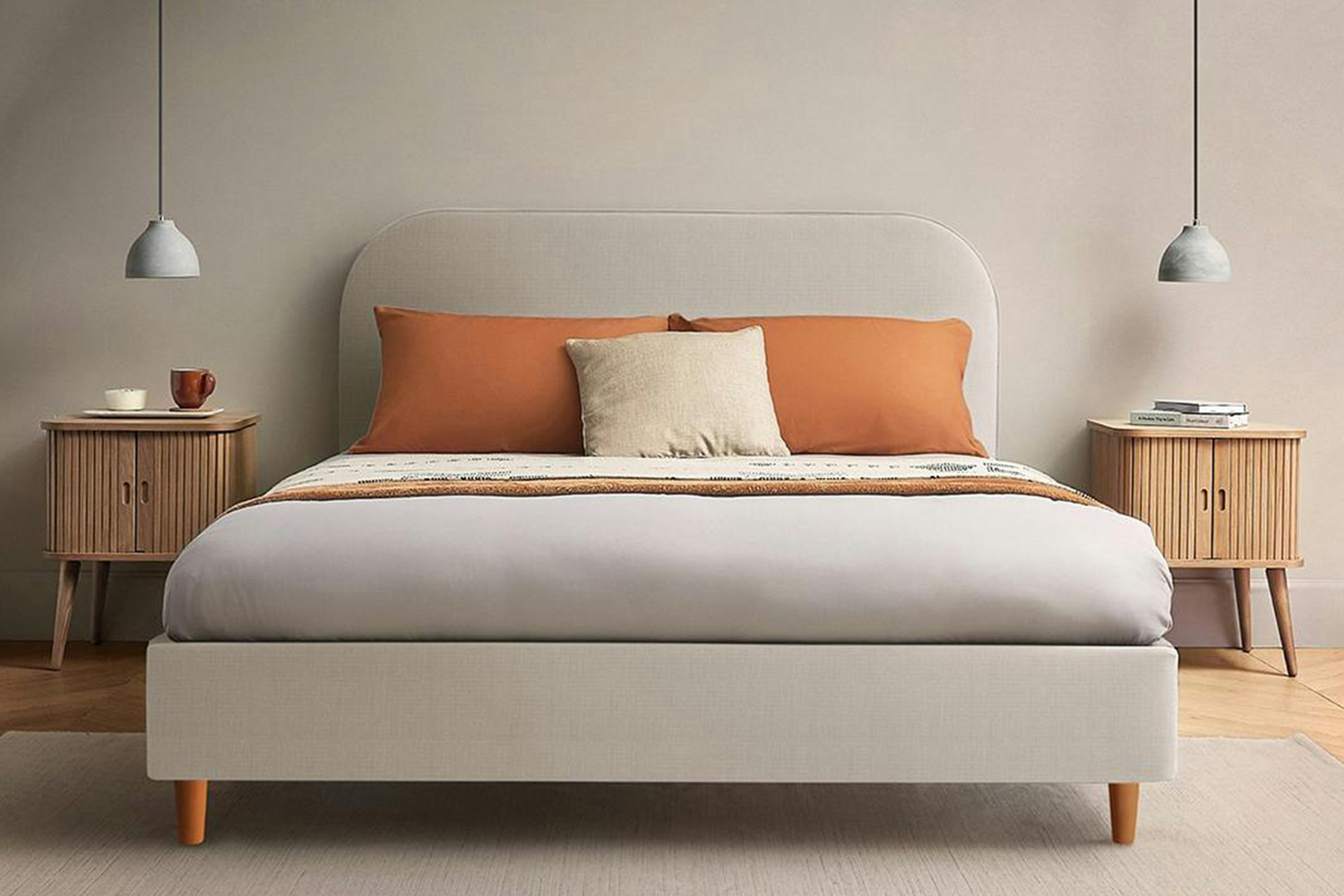 Silentnight | Fara Bed Frame with Beech Leg | King | 5ft | Colour Options