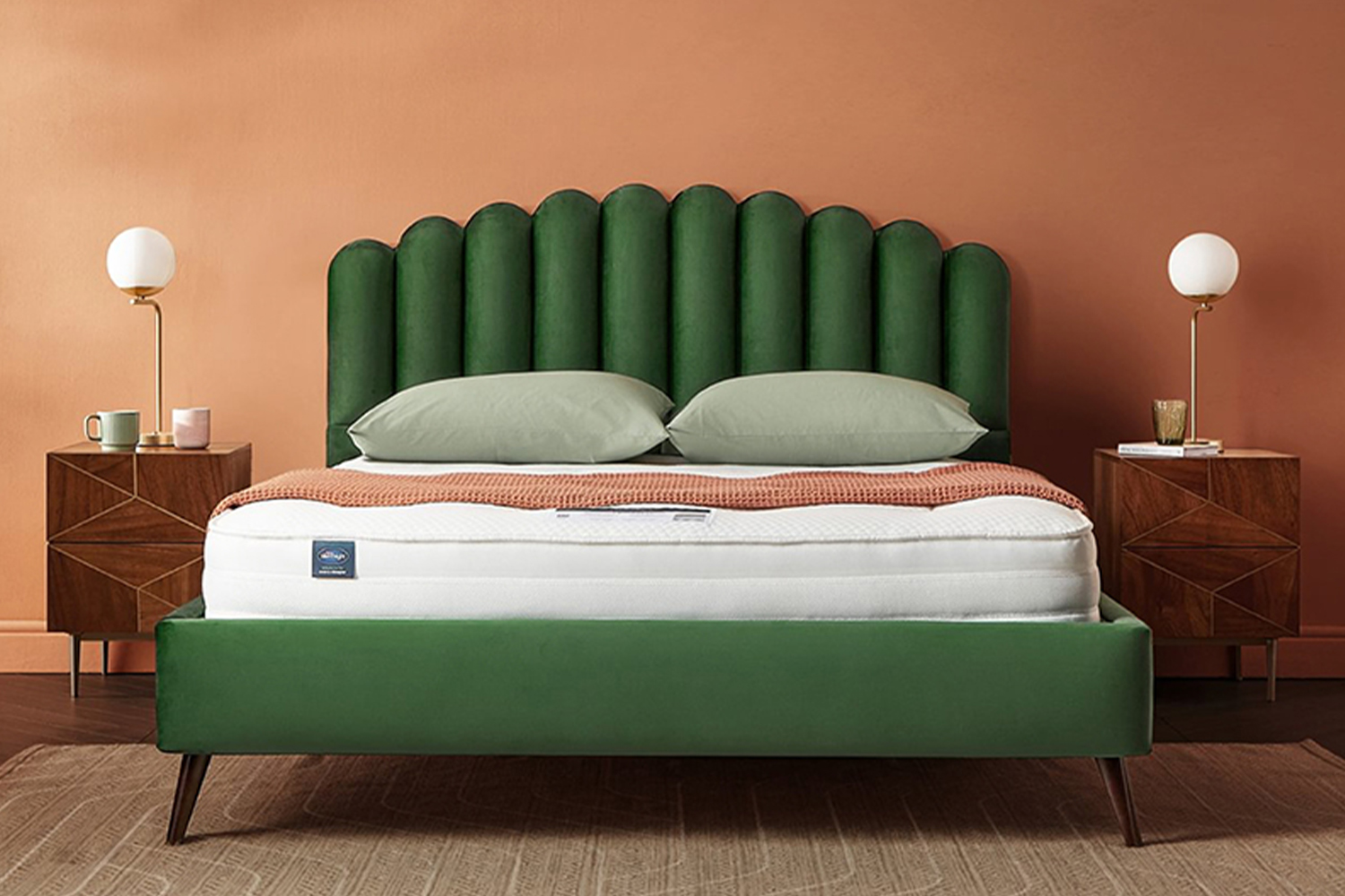 Silentnight | Oriana Bed Frame with Slant Dark Leg | Super King | 6ft | Colour Options