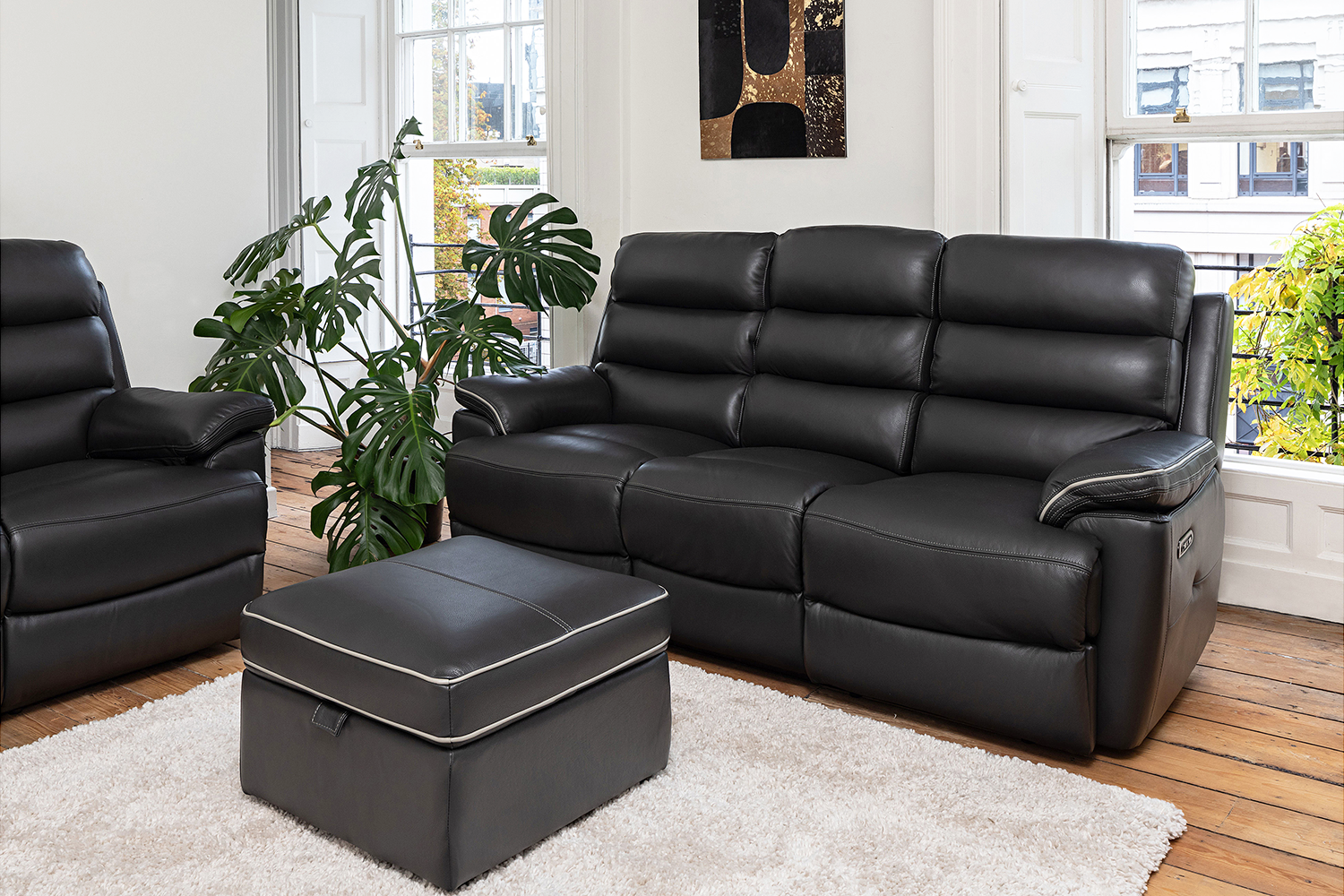 Alec Storage Footstool | Trim