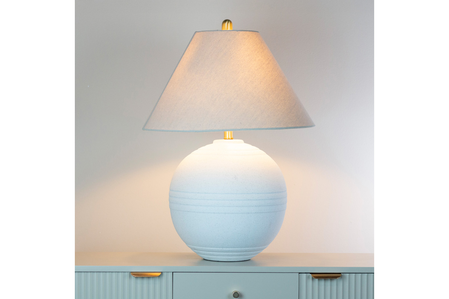 Eleanor Ceramic Table Lamp | White | 66 cm