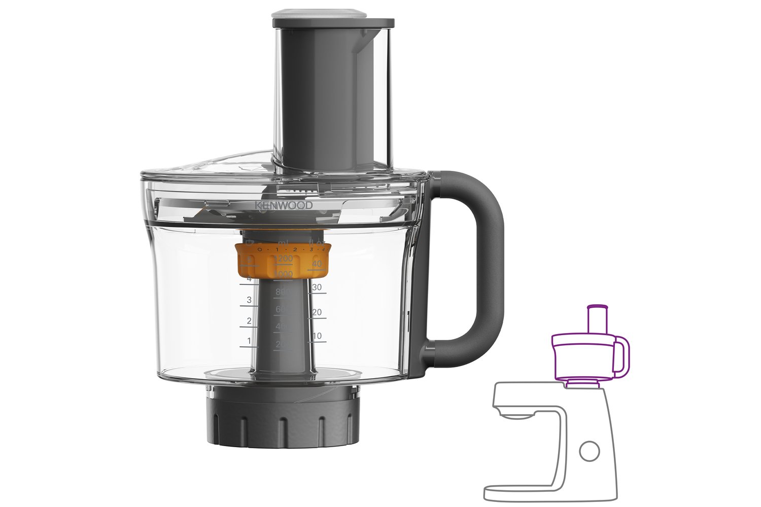 Kenwood Food Processor | Grey/Clear