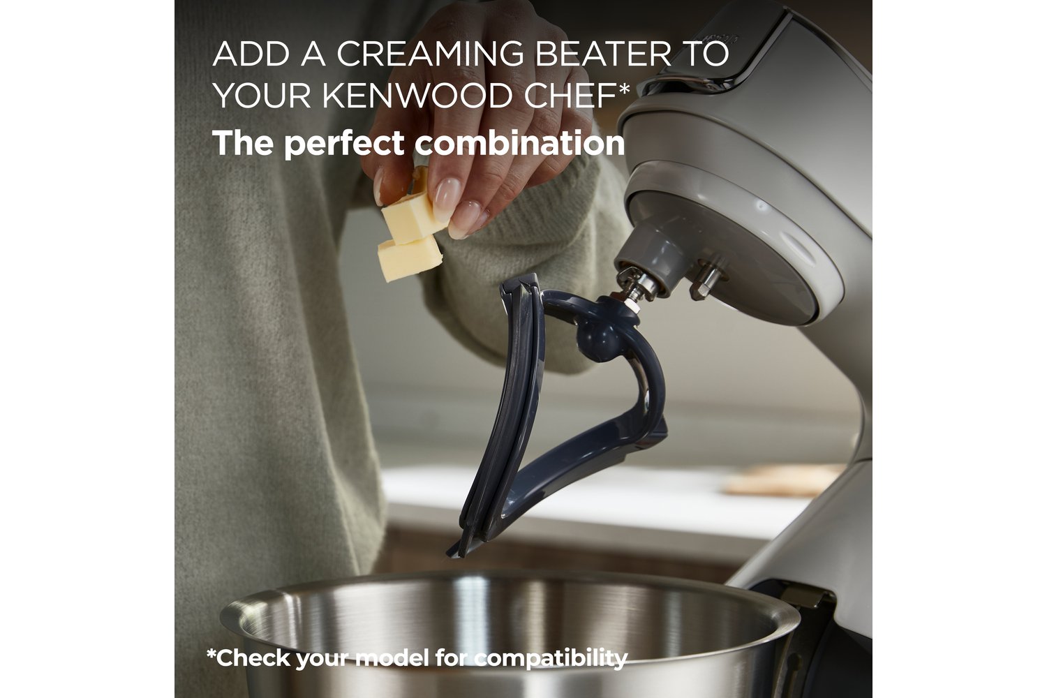 Kenwood Chef Sized Creaming Beater | AT501 | Grey