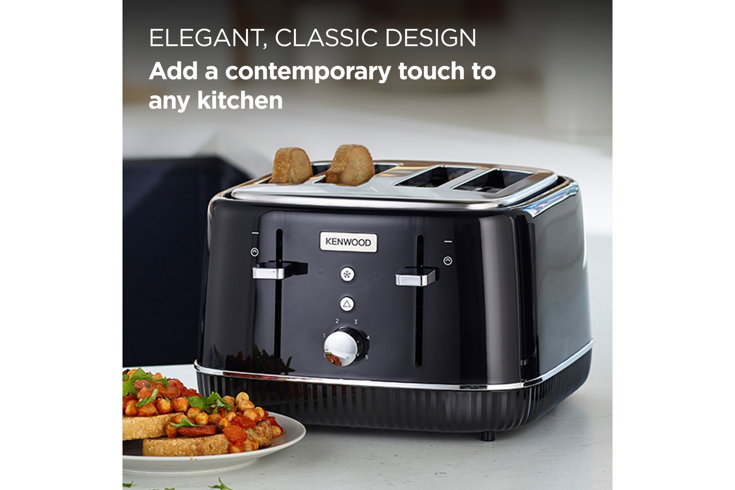 Kenwood Elegancy Collection Slot Toaster Black
