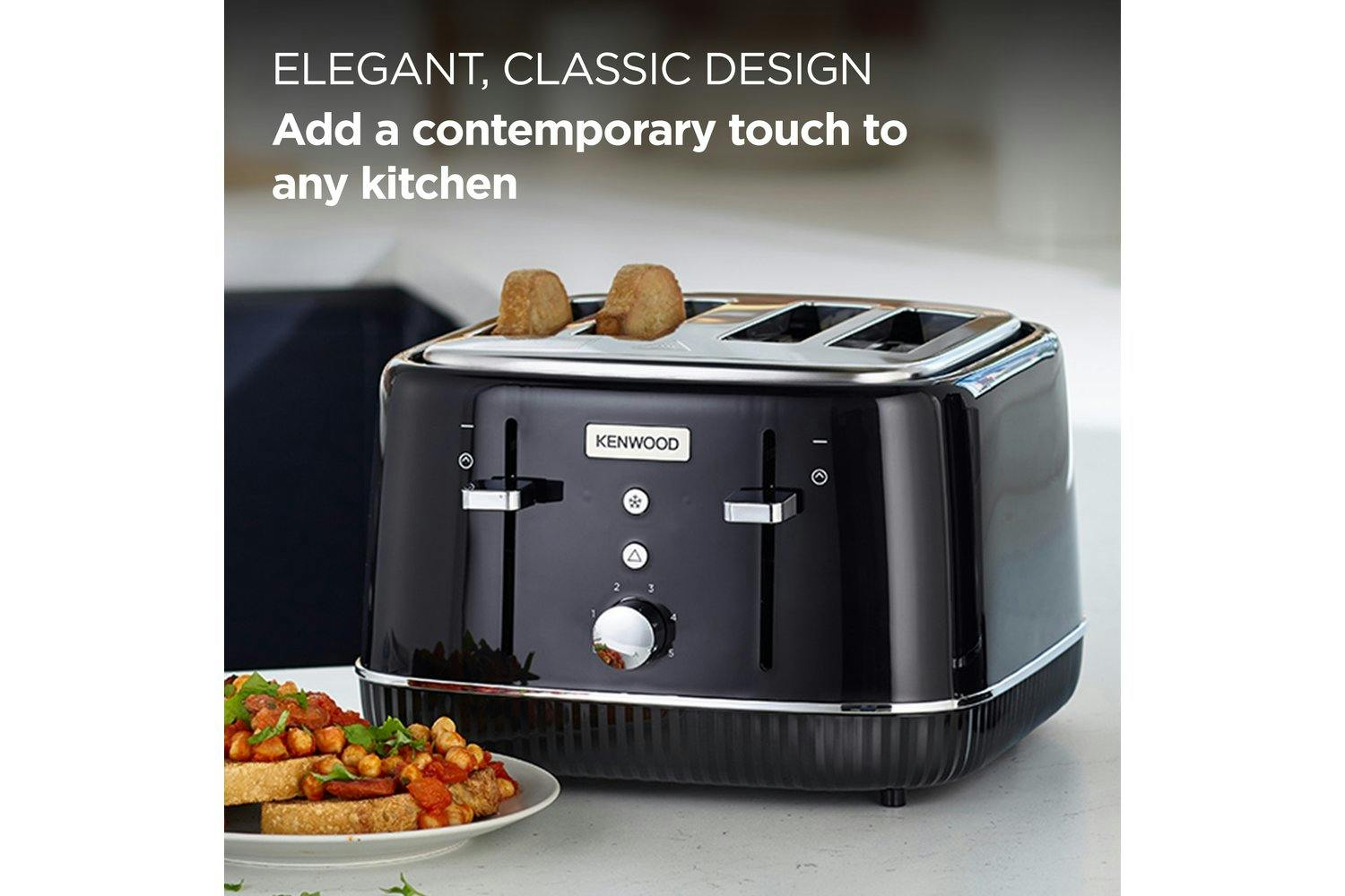 Kenwood Elegancy Collection Slot Toaster Black - Main Image