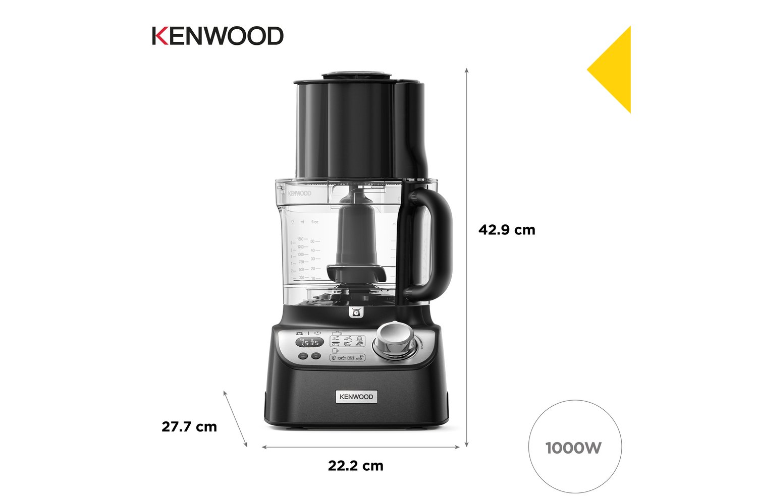 Kenwood Multipro XL Weigh + Food Processor | FDM72.990BK | Black