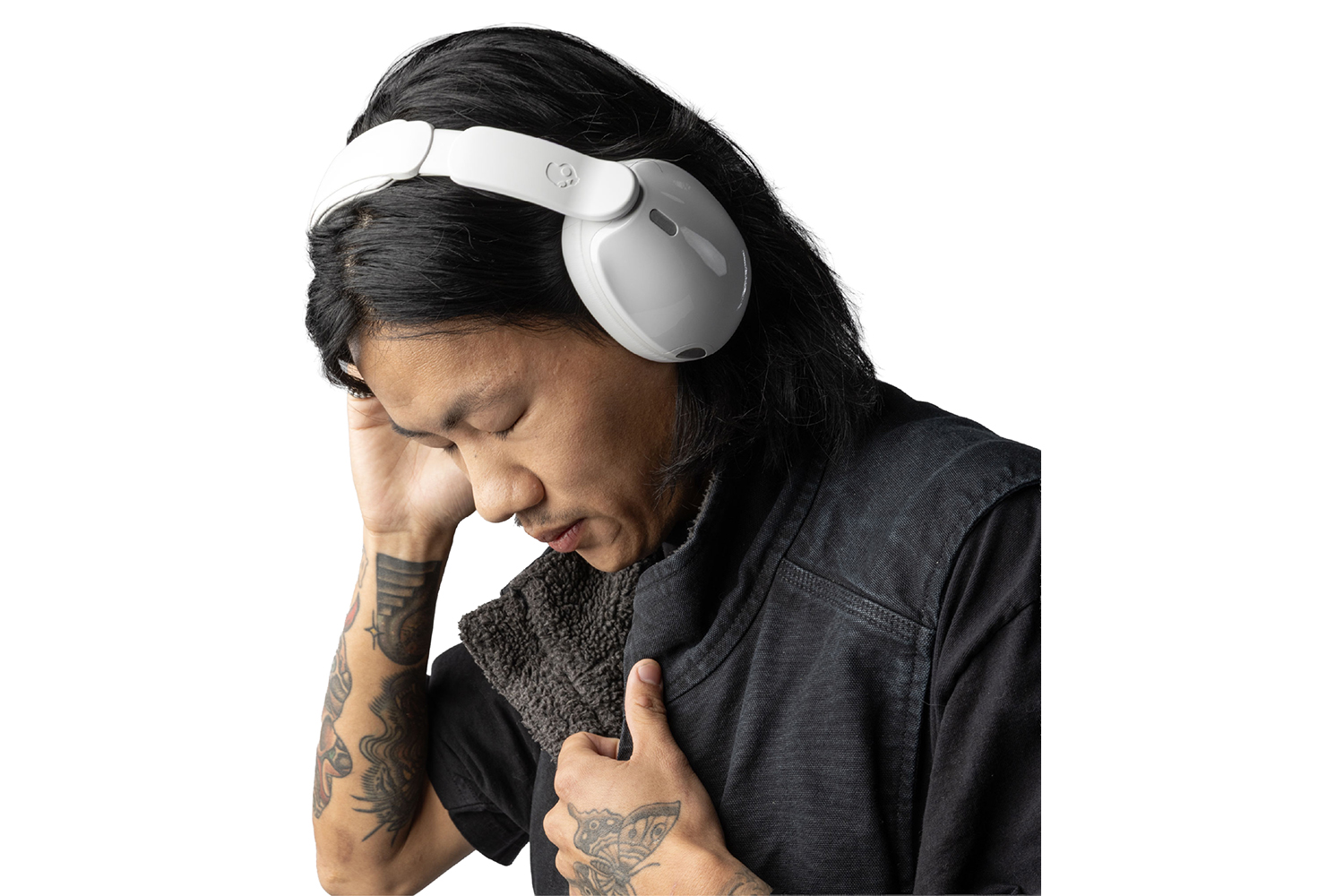 Skullcandy Hesh 540 ANC Wireless Headphones with Active Noise Cancelling | Bone