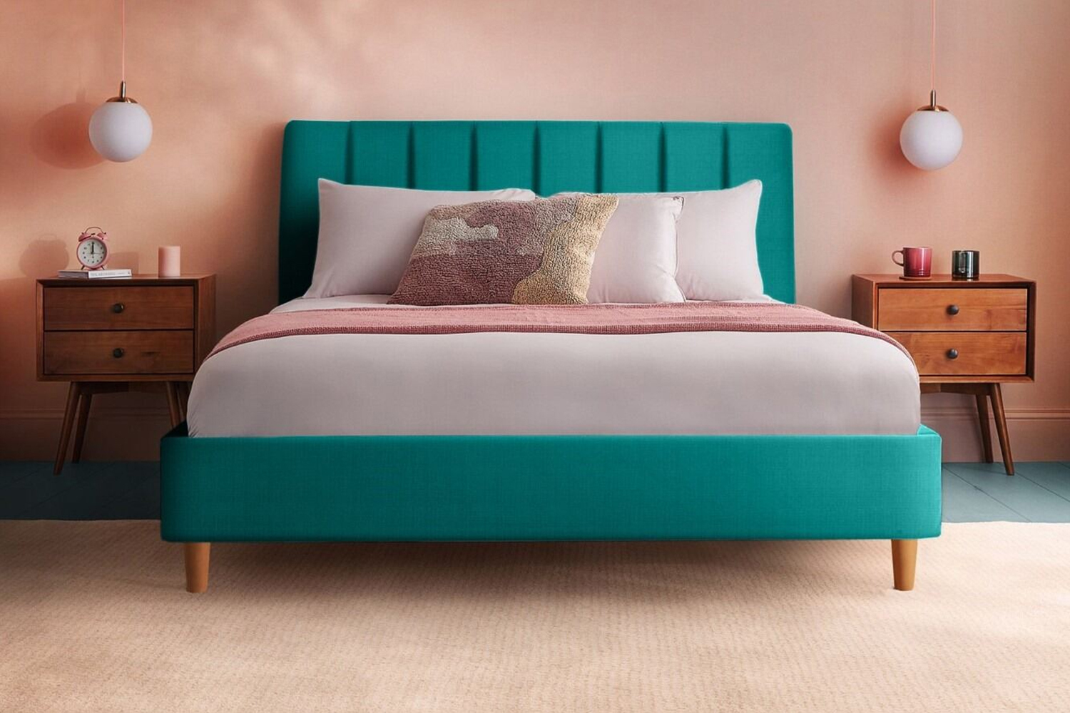 Silentnight | Octavia Bed Frame with Beech Leg | Super King | 6ft | Colour Options