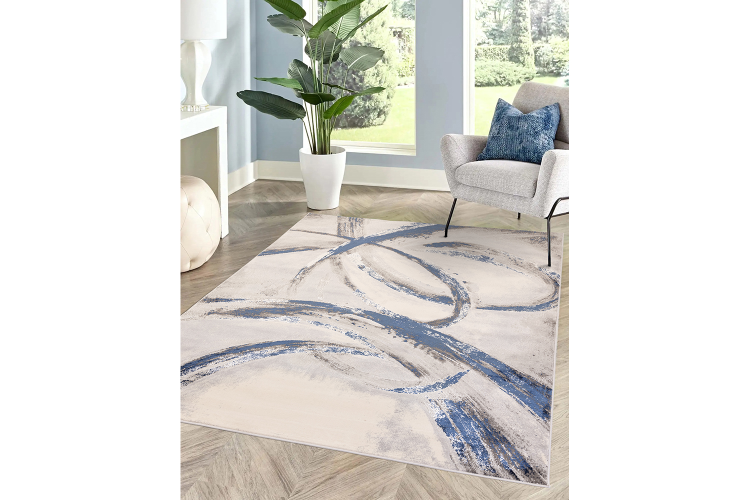 Swirl Rug | Abstract | Multicolour | 80 x 150 cm