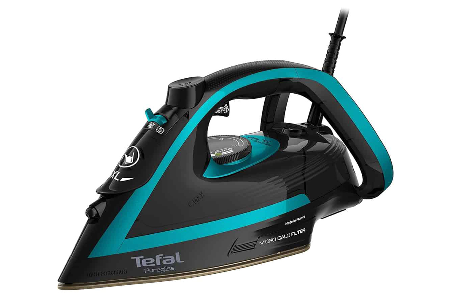 Tefal 3000W Puregliss Steam Iron | Black/Blue