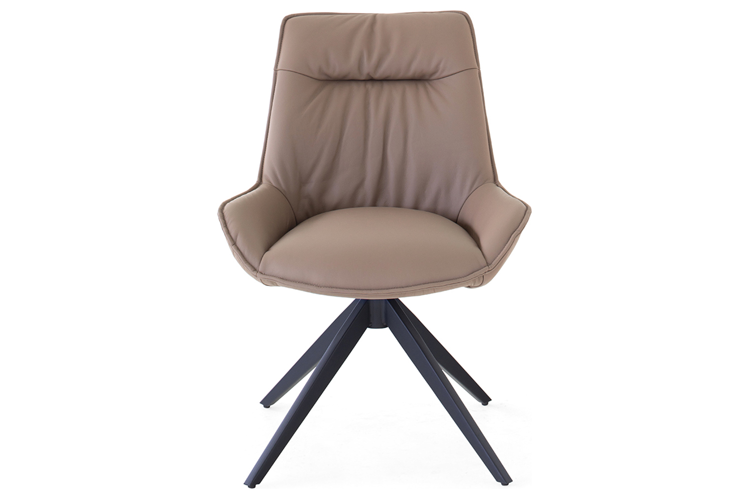 Kayleigh Dining Chair | Swivel | Leather | Cappuccino