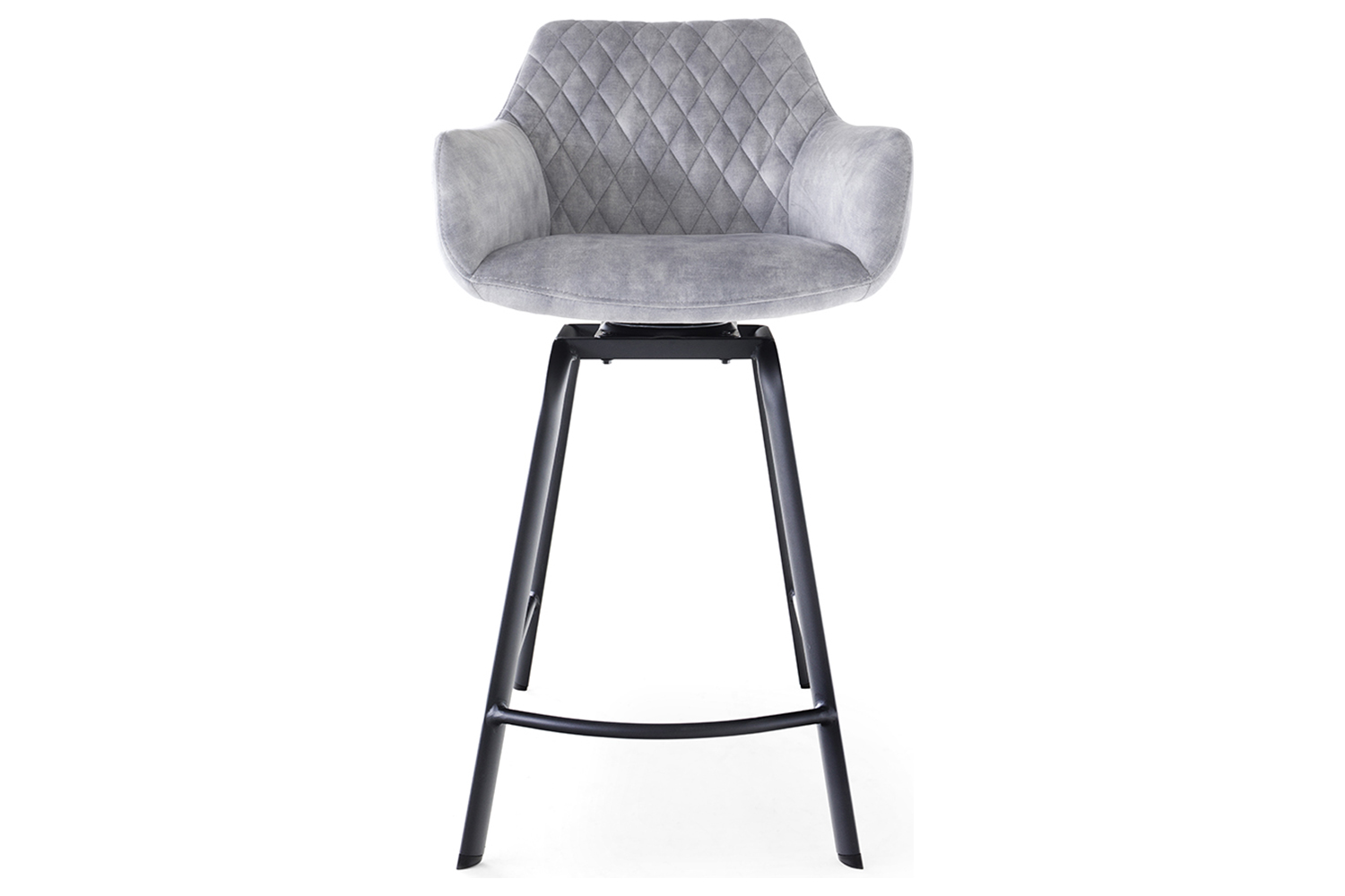 Celine Counter Stool | Swivel | Silver
