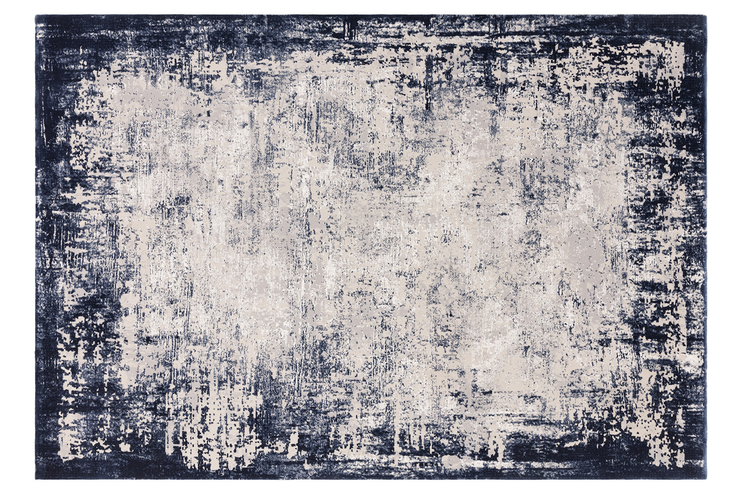 Adele Rug | Navy Border | 80 x 150 cm