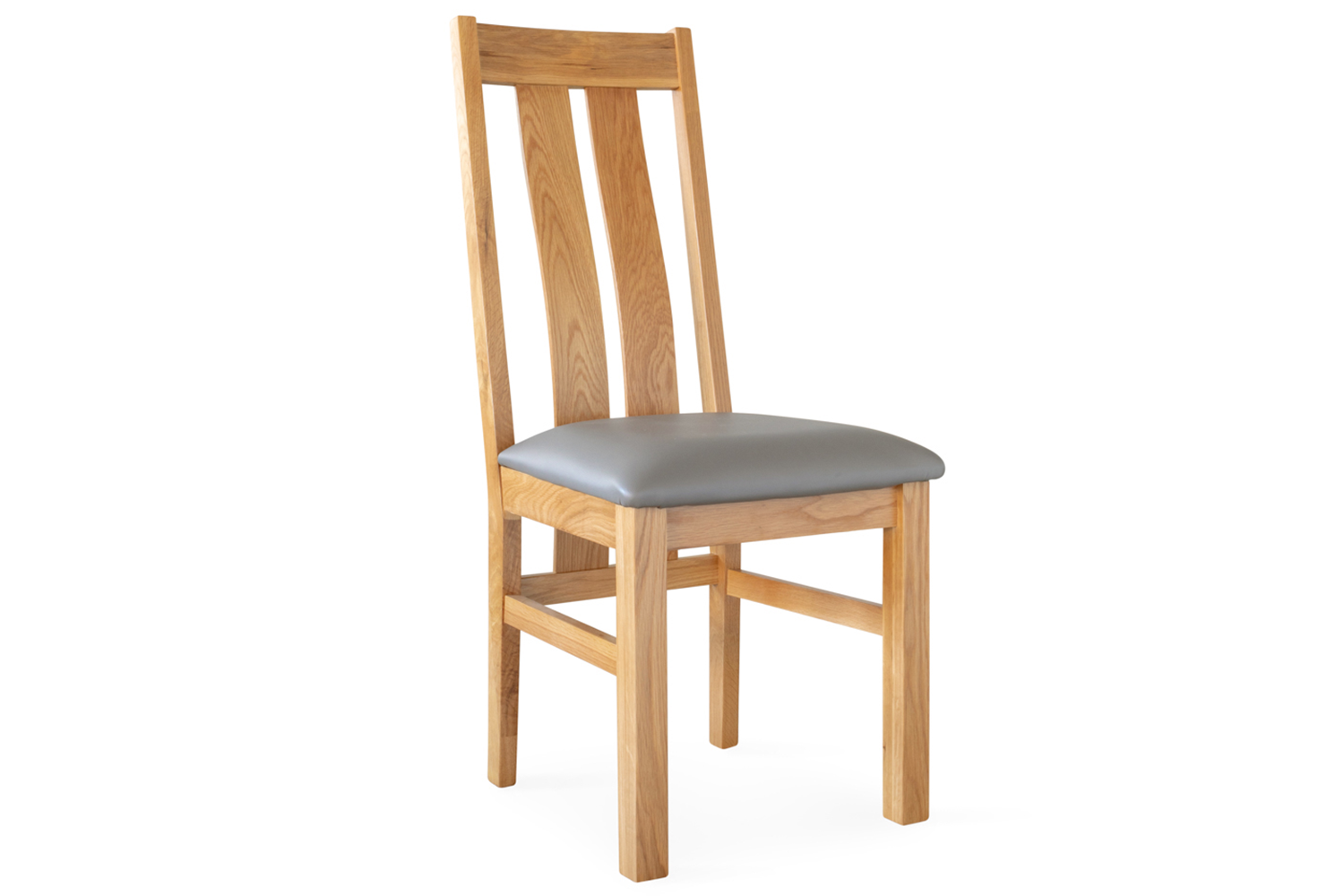 Blake Dining Chair | Leather | Grey