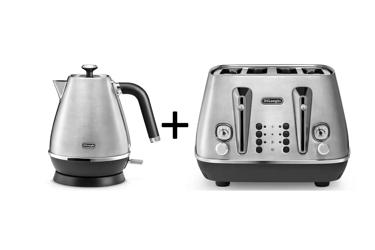 Delonghi Very Kettle And Toaster Delonghi Argento Flora Kettle