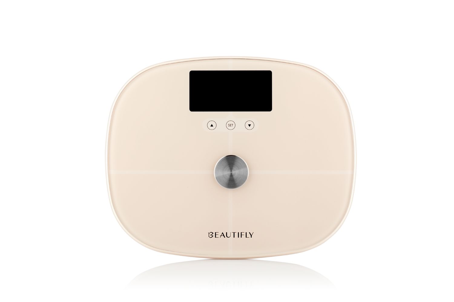 Beautifly Slimsense Bathroom Analytical Glass Scale Beige