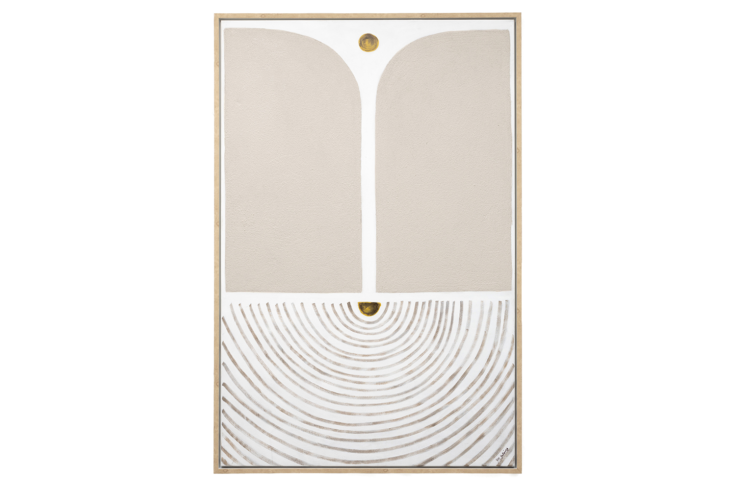 Marcela Gutierrez | Anders Framed Canvas | Natural | 122 x 92 cm