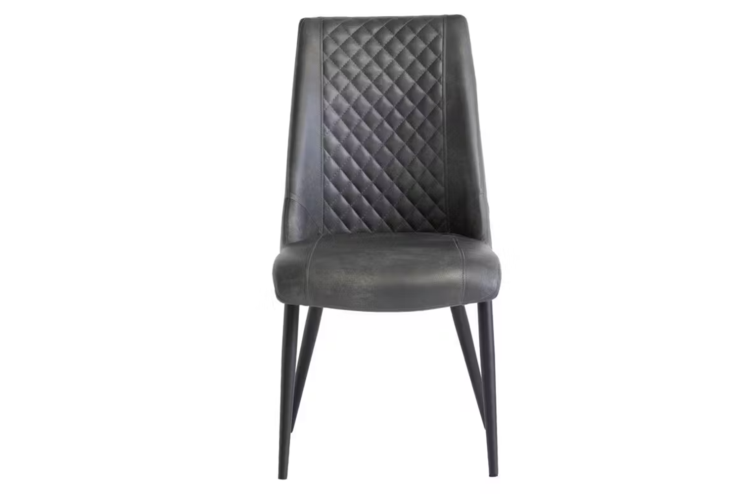 Amber Dining Chairs | Leather | Grey | Set of 2