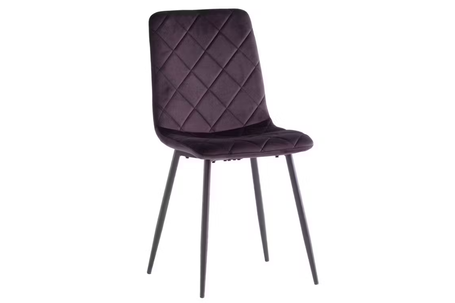 Bella Dining Chairs | Velvet | Aubergine | Set of 2