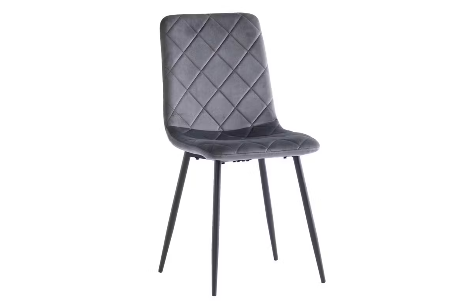 Bella Dining Chairs | Velvet | Grey | Set of 2