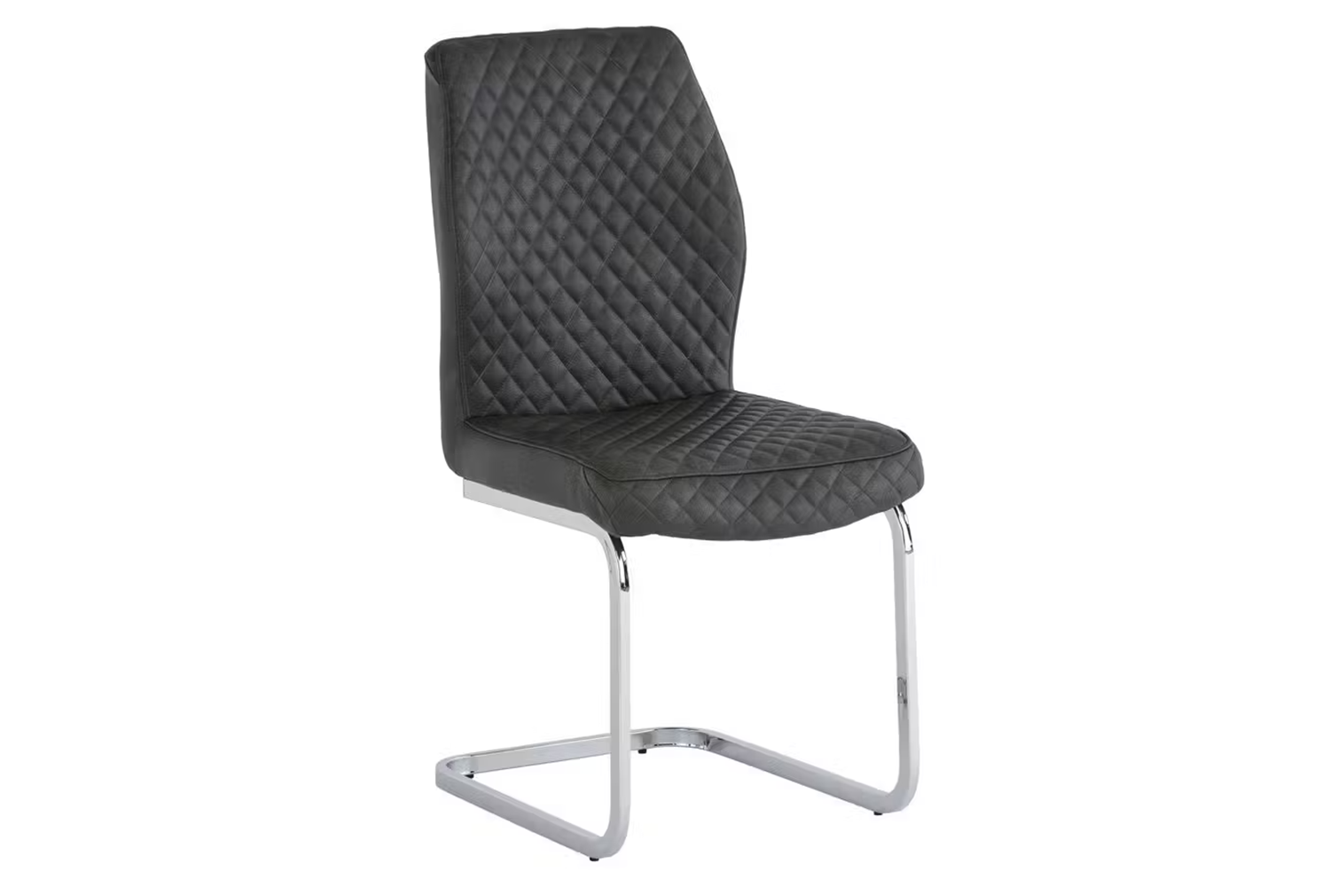 Capri Dining Chairs | Leather | Grey | Set of 2