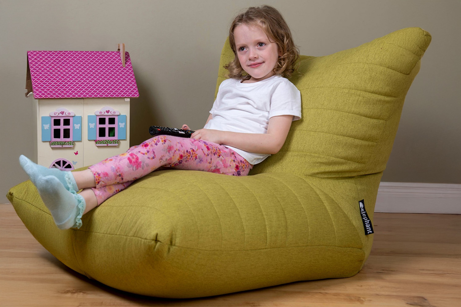 Elephant | Boho Bean Bag | Green