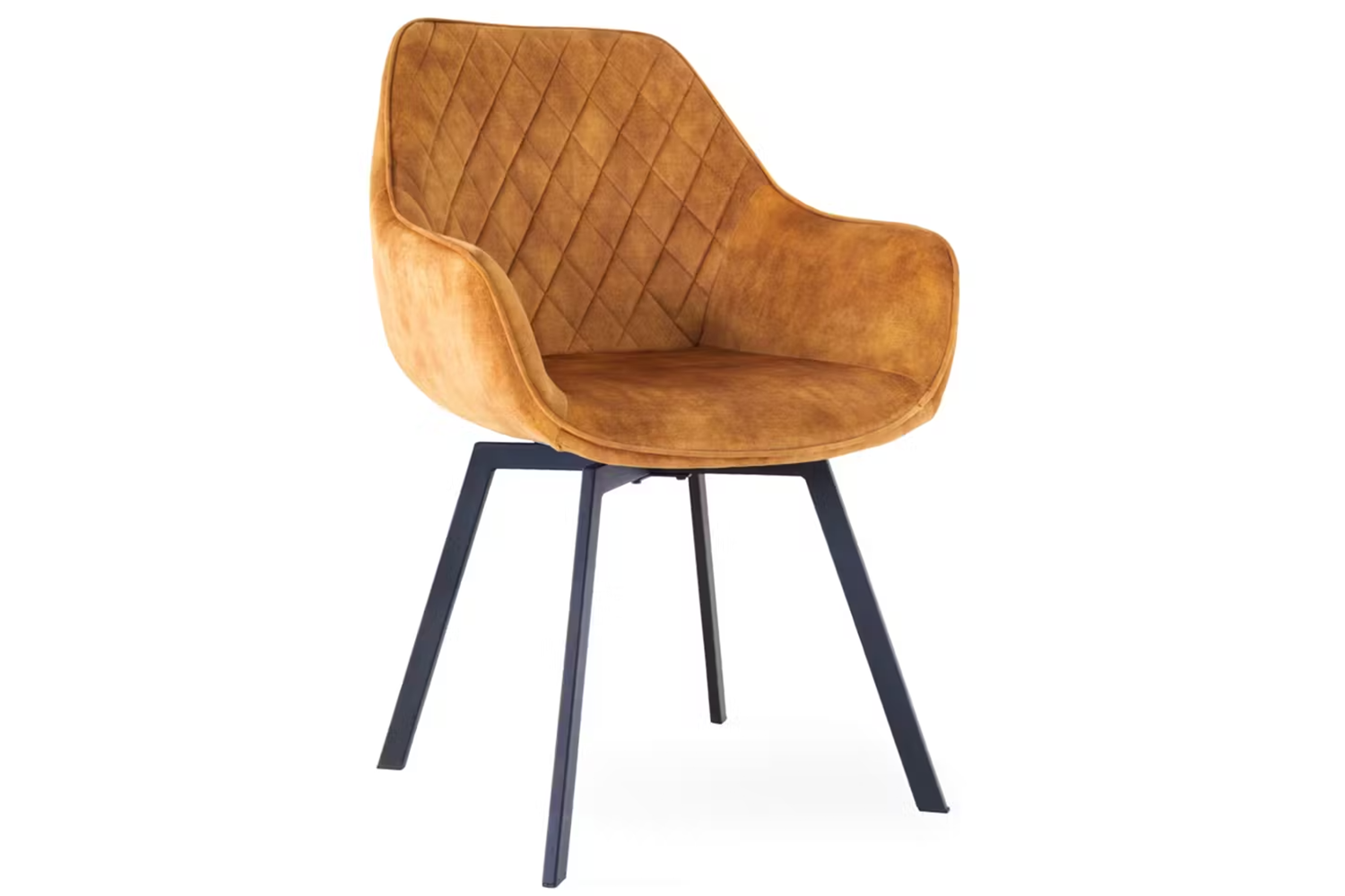 Dion Dining Chair | Swivel | Antique Gold