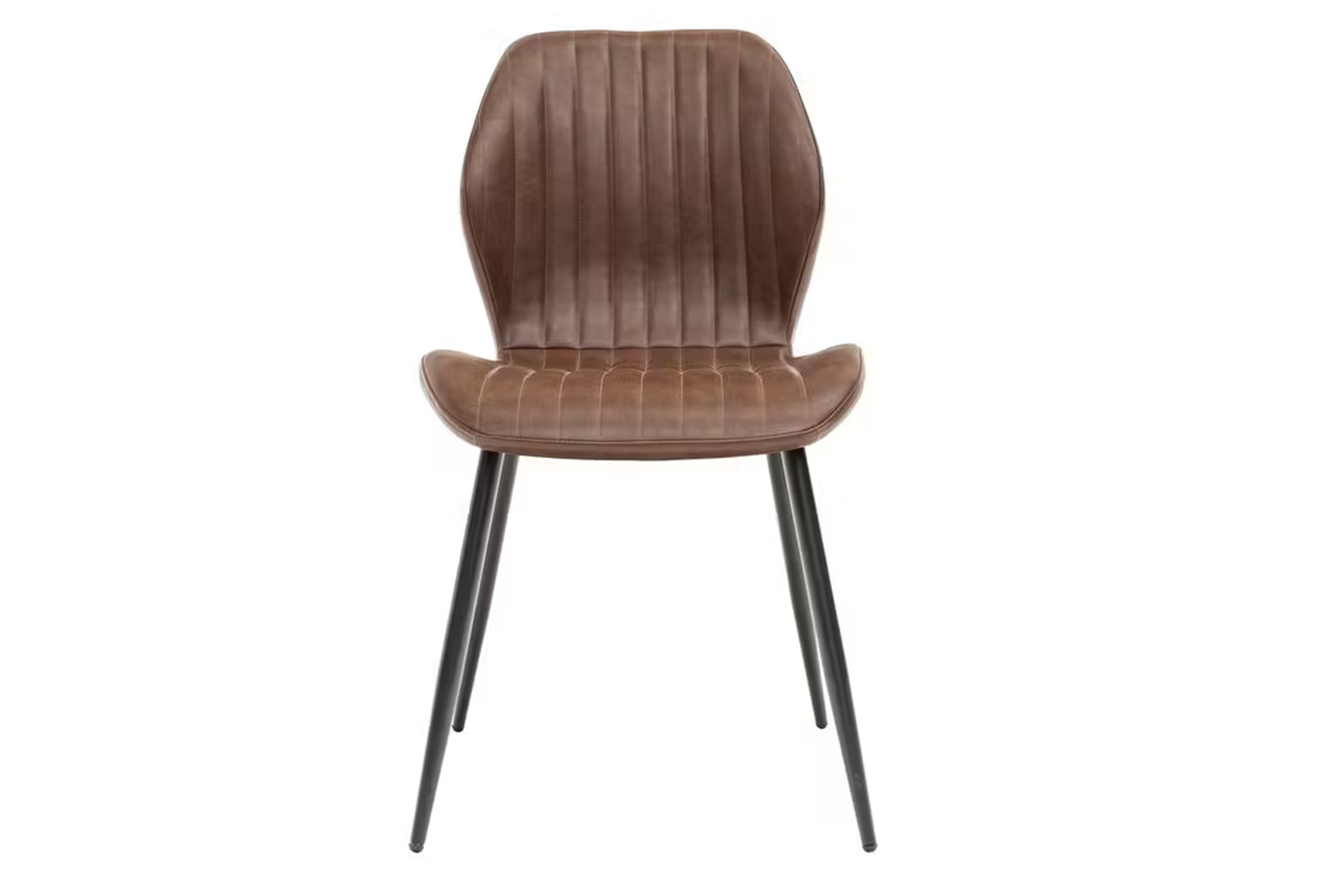 Fontana Dining Chairs | Leather | Brown | Set of 2