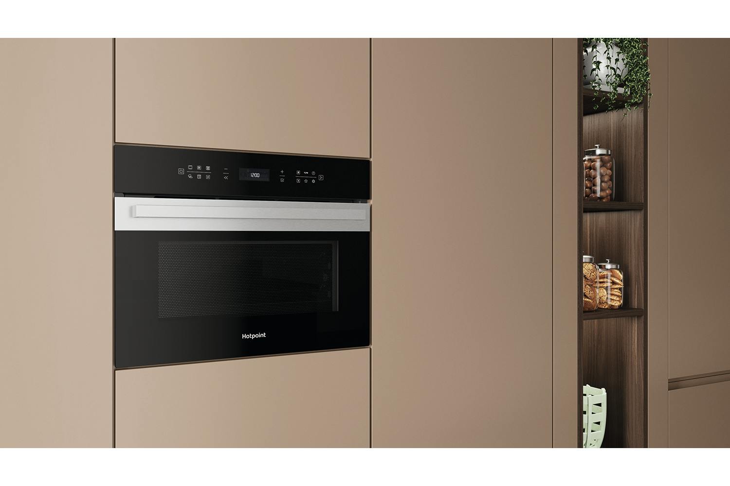 Hotpoint 53L 950W Built-in Combination Microwave Oven | HCW7O7HTSXUK