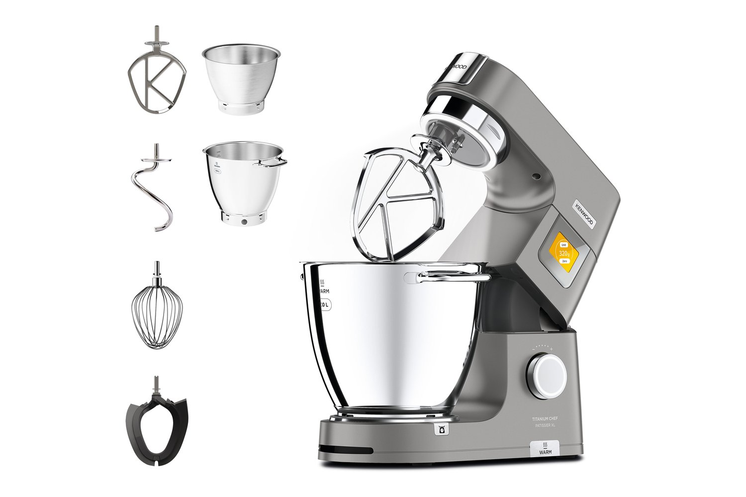 Kenwood Titanium Chef Patissier XL Mixer | KWL900.004SI | Silver