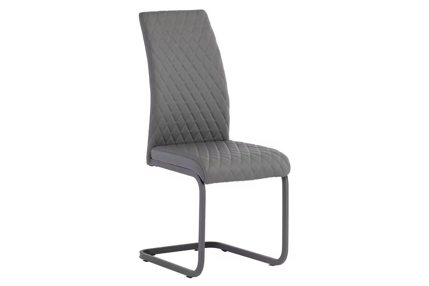 Hudson Dining Chairs | Leather | Grey | Set of 2