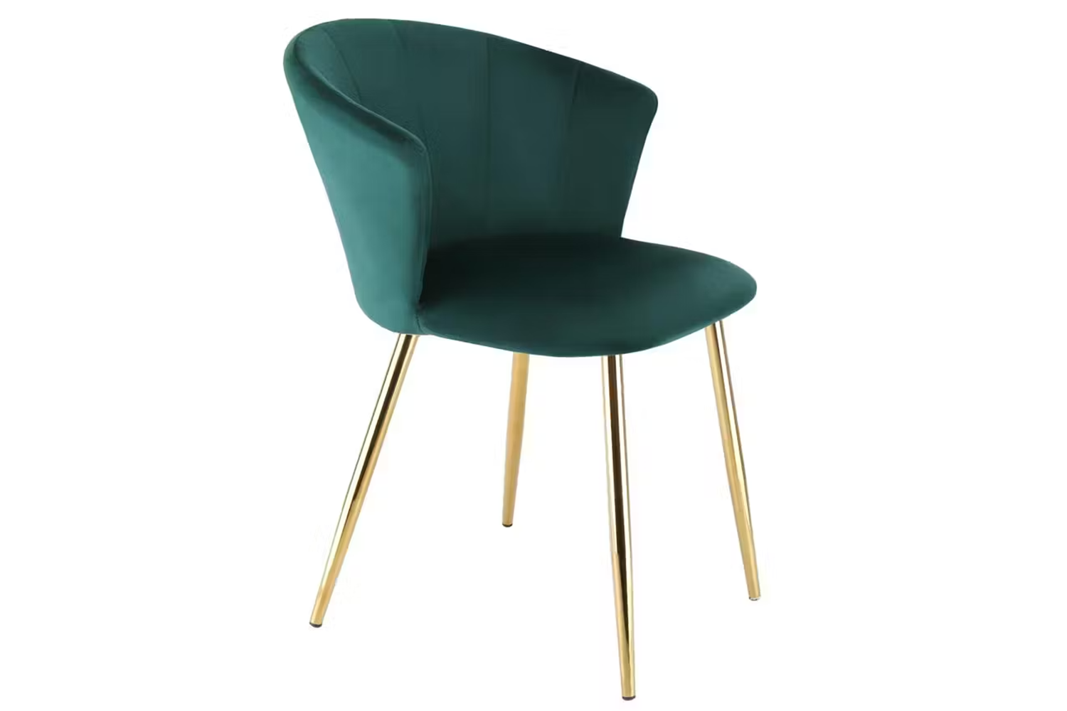 Raygar Ella Dining Chair | Velvet | Gold Legs | Green