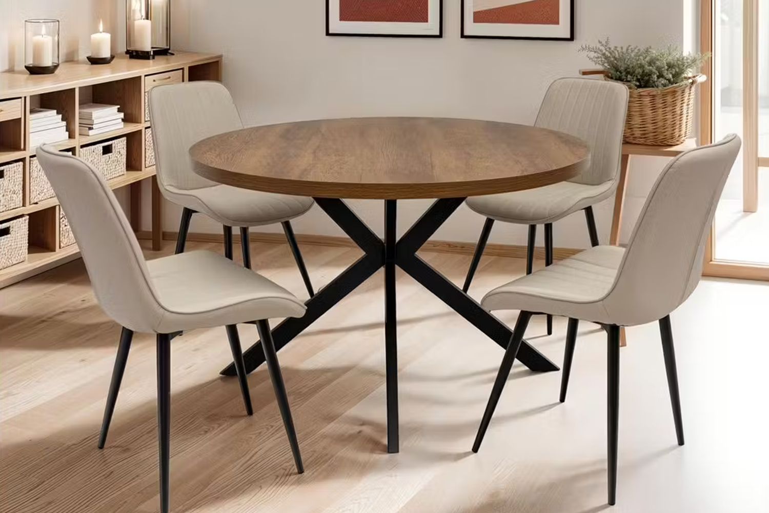 Richmond Dining Chairs | Cream | Set of 2