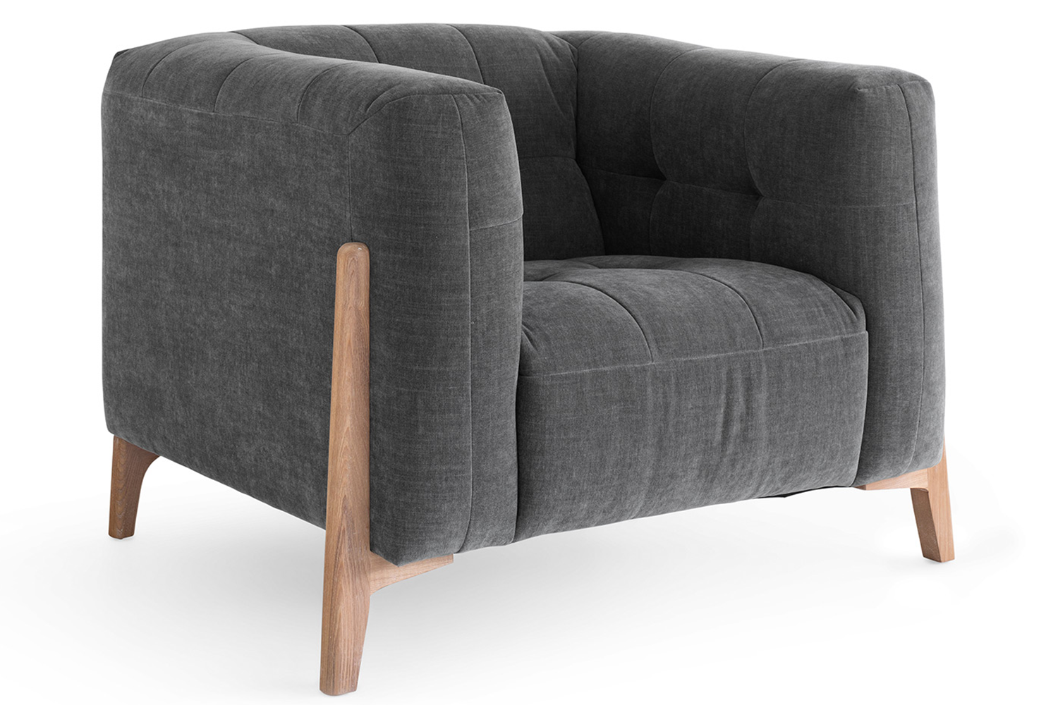 Rosie Armchair | Fabric | Grey