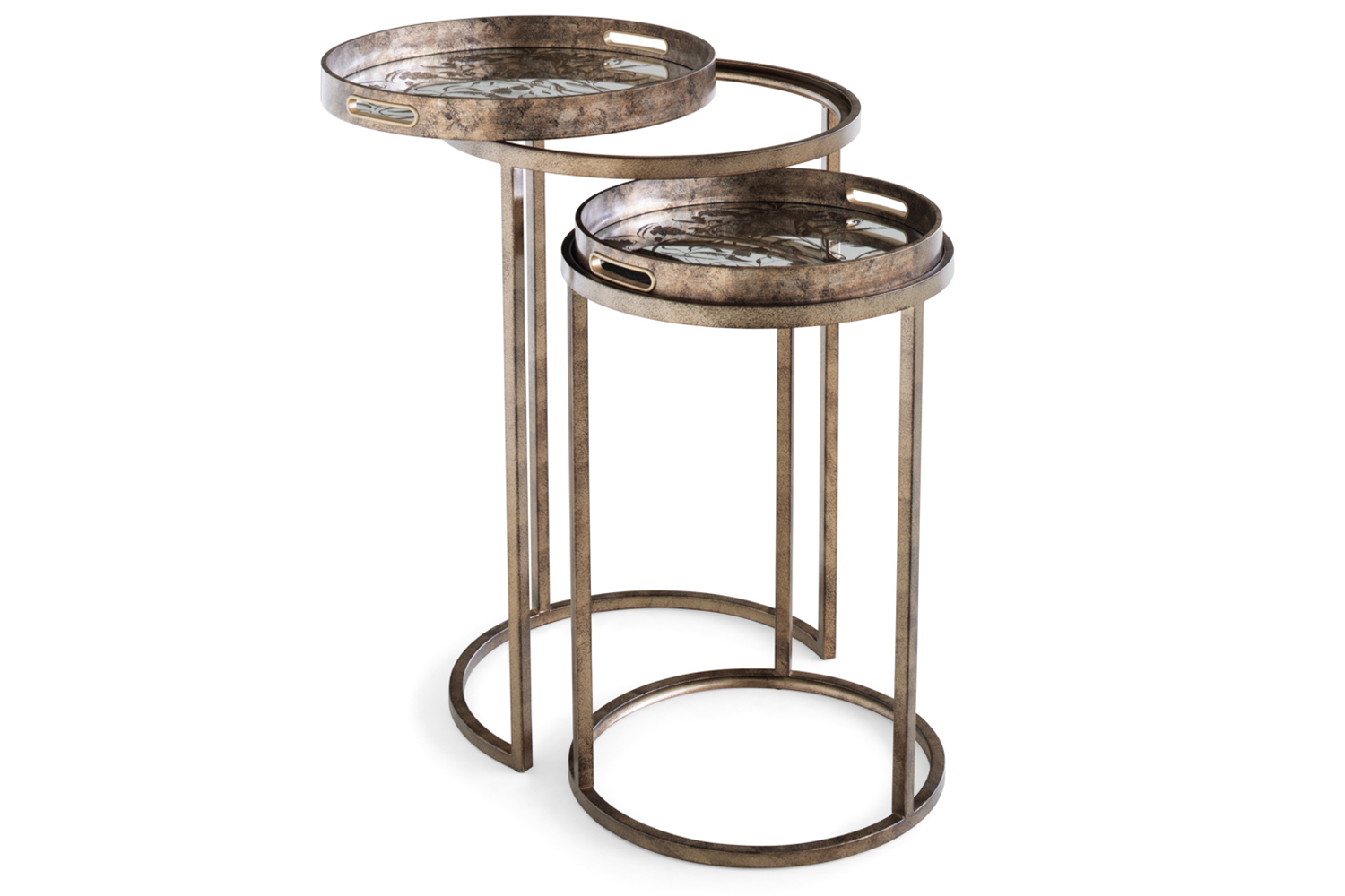 Vela Tray Table | Gold | Set of 2