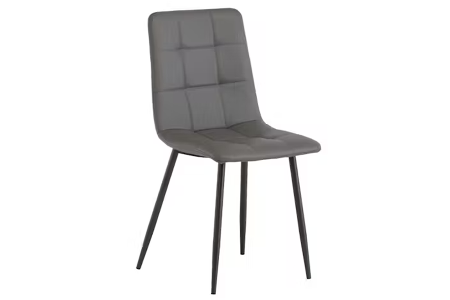 Virgo Dining Chairs | Leather | Grey | Set of 2