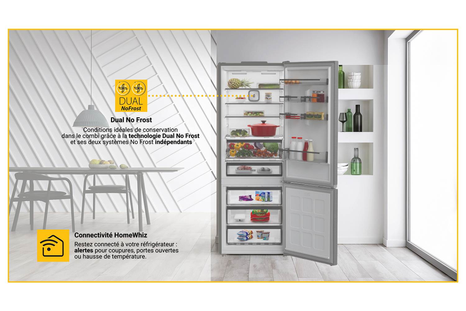 Whirlpool Freestanding American Fridge Freezer | WHG26574WXK5UK